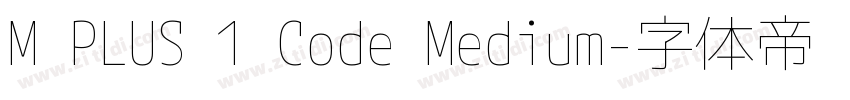 M PLUS 1 Code Medium字体转换